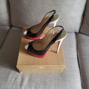 Christian Louboutin Lady Peep Pump Sling Back 41